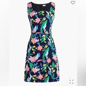 NWT JCrew square neck dress